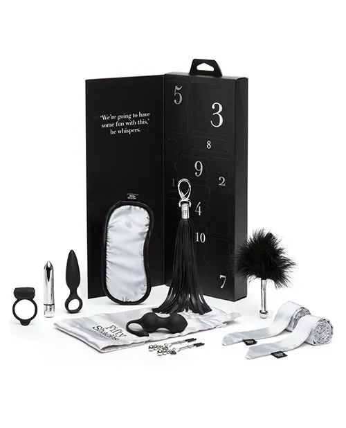 Fifty Shades Of Grey Pleasure Overload 10 Days Of Play Gift Set Black | Love Honey Anal