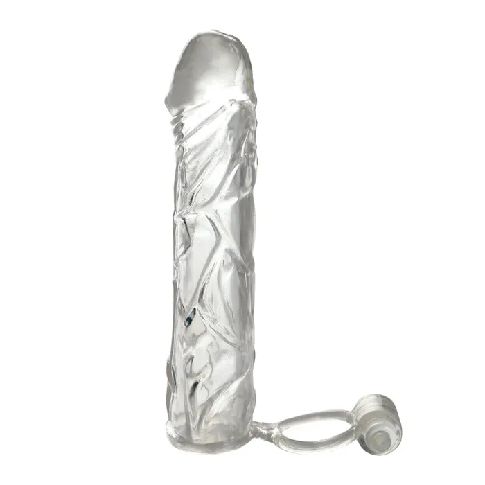 Pipedream Male Sex Toys | Fantasy X-Tensions Vibrating Super Sleeve - Clear Pipedream Male Sex Toys | Fantasy X-Tensions Vibrating Super Sleeve - Clear