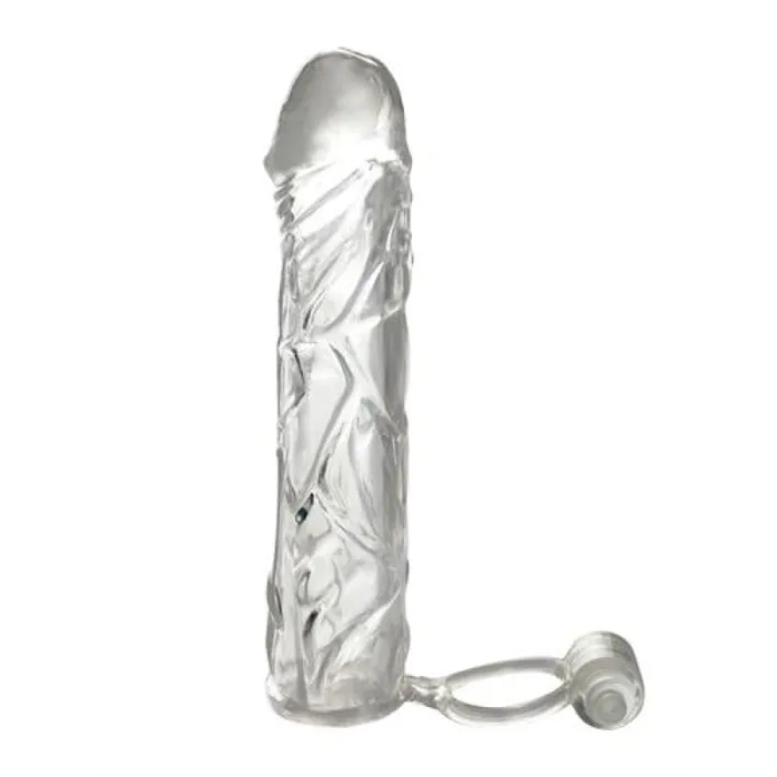 Pipedream Male Sex Toys | Fantasy X-Tensions Vibrating Super Sleeve - Clear Pipedream Male Sex Toys | Fantasy X-Tensions Vibrating Super Sleeve - Clear