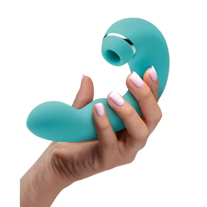 Xr Brands Inmi Shegasm 5 Star 10x Tapping G-Spot Vibe With Suction - Teal | Vibrators Xr Brands Inmi Shegasm 5 Star 10x Tapping G-Spot Vibe With Suction - Teal | Vibrators