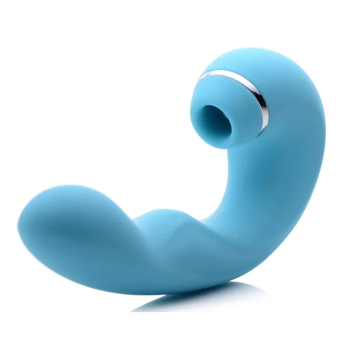 Xr Brands Inmi Shegasm 5 Star 10x Tapping G-Spot Vibe With Suction - Teal | Vibrators Xr Brands Inmi Shegasm 5 Star 10x Tapping G-Spot Vibe With Suction - Teal | Vibrators