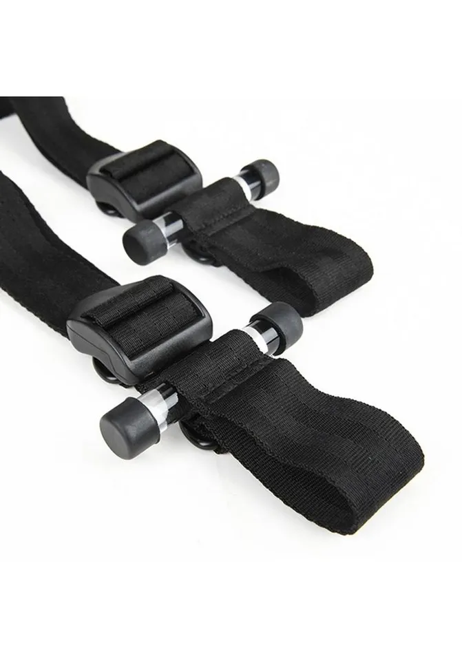 Female Sex Toys Lux Fetish Lux Fetish Over The Door Cross with 4 Universal Soft Restraint Cuffs