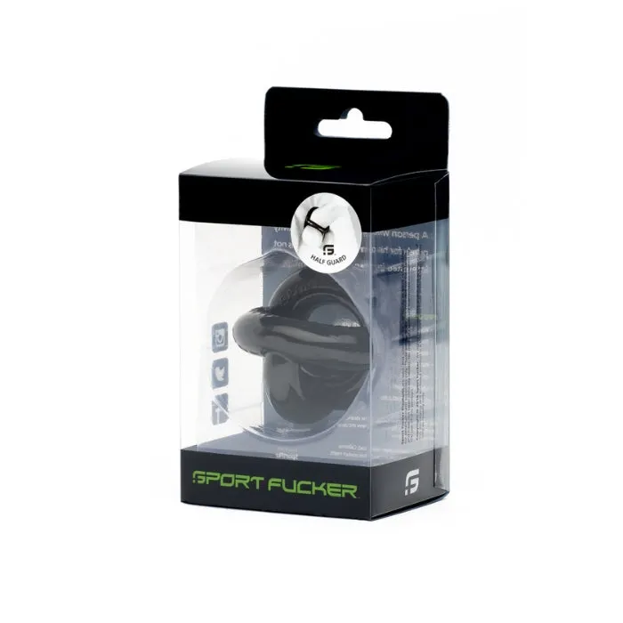 DUS Male Sex Toys Sport Fucker Half Guard Cock Ring Black