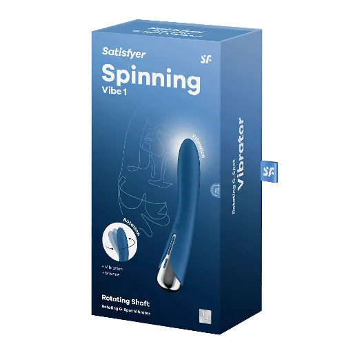 Vibrators SATISFYER Spinning Vibe 1 blue Vibrant Vibes Australia Quality Sex Toys Great Prices