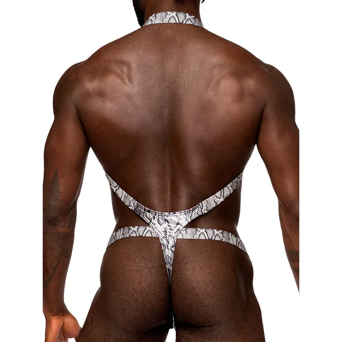 Snaked Metallic Coated Shoulder Sling Harness Thong Male Power Female Sex Toys Snaked Metallic Coated Shoulder Sling Harness Thong Male Power Female Sex Toys