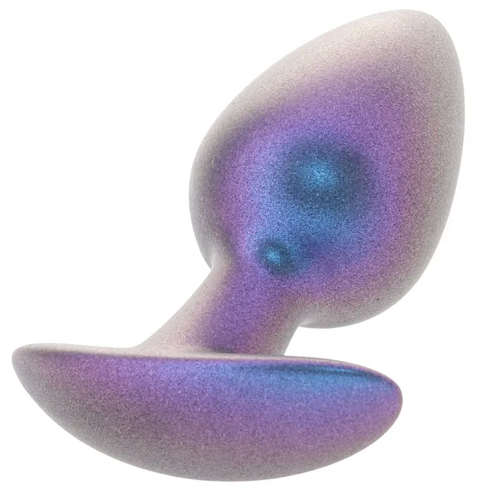 Ouch Smooth Silicone 31 Inch Butt Plug in Metallic Blue Shots Toys Anal