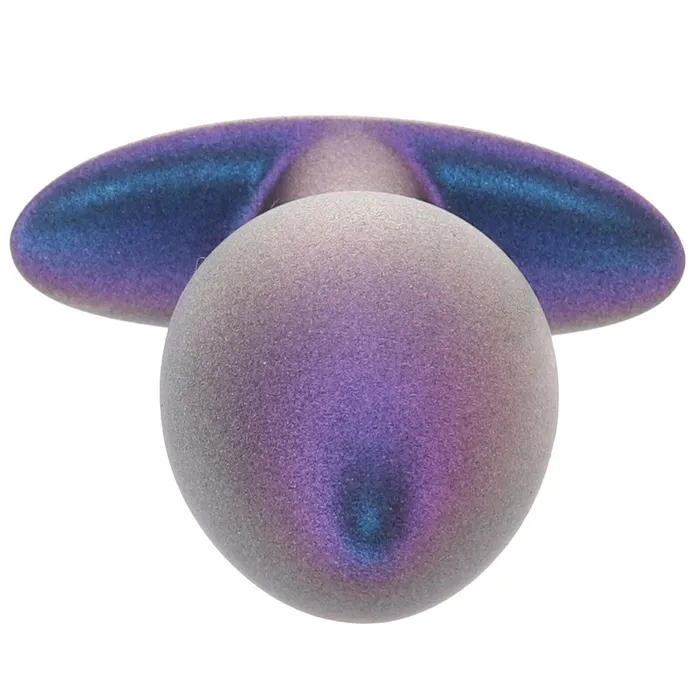 Ouch Smooth Silicone 31 Inch Butt Plug in Metallic Blue Shots Toys Anal