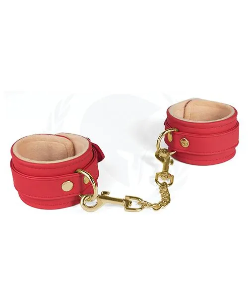 Spartacus Pu Ankle Cuffs Wplush Lining Spartacus Couples