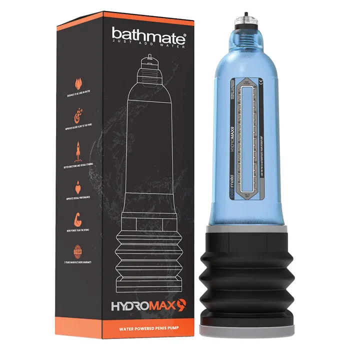 BATHMATE Vibrators Bathmate Hydromax9Aqua Blue