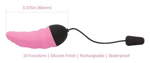 Female Sex Toys BMS Enterprises Powerbullet Remote Control Egg Vibrator Pink