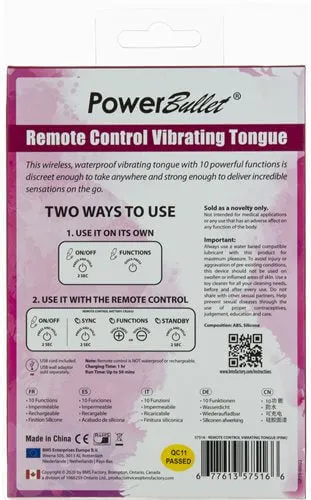 Female Sex Toys BMS Enterprises Powerbullet Remote Control Egg Vibrator Pink