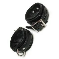 Leather Lined LockingBuckling Ankle Cuffs GHETTOFF Restraints