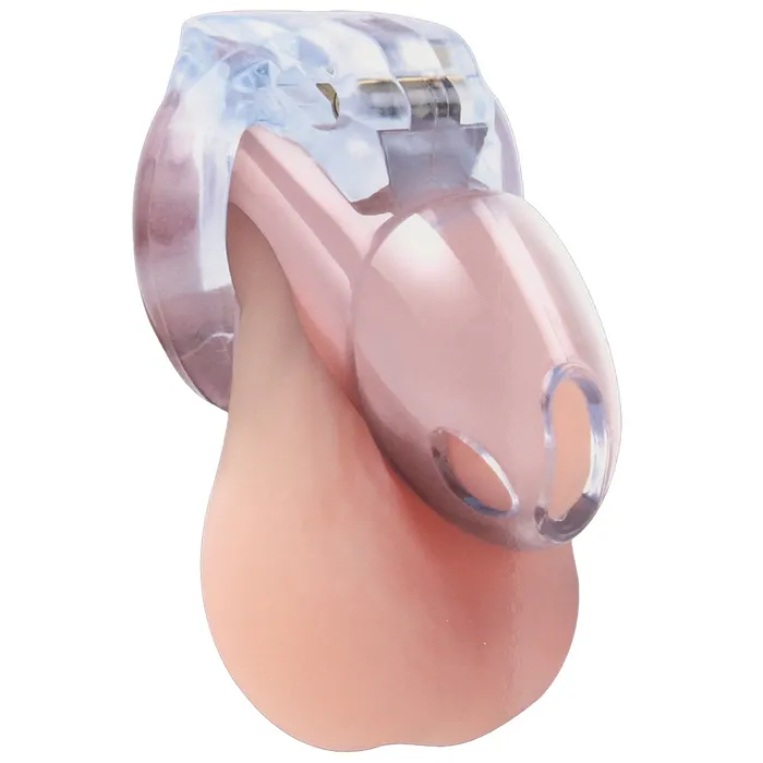 Male Sex Toys Lockmaster 35 Inch SeeThru Side Lock Chastity Cage Electric Eel