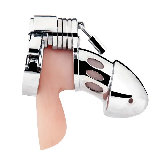 Blue Line Men Male Sex Toys Obedience Cock Cage
