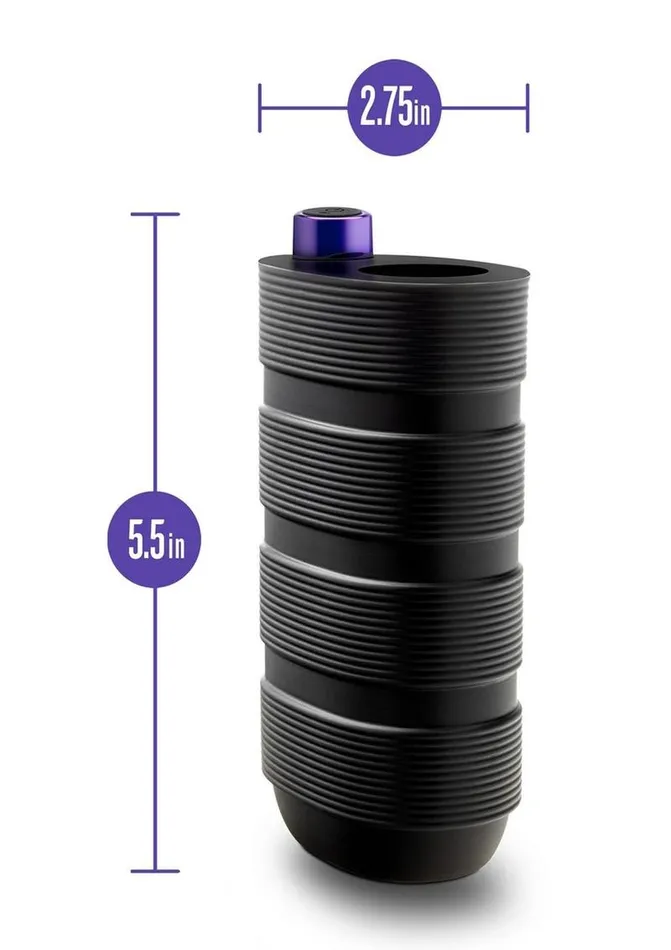M Elite Male Sex Toys M Elite Platinum Strok Rechargeable Silicone Dual End Pussy Masturbator