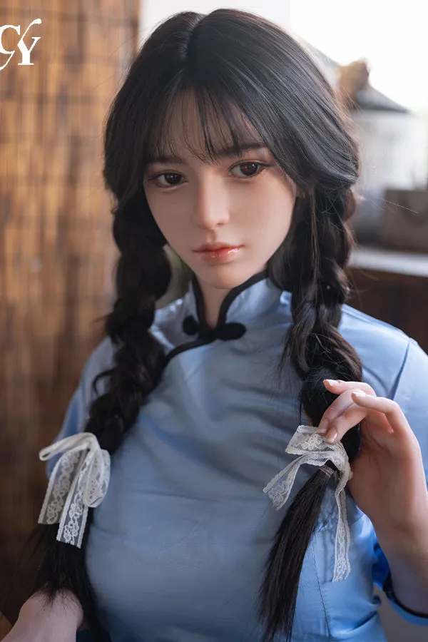 Male Sex Toys TOPCYDOLL 167cm5ft6 DCup Silicone Head Asian Sex Doll Wan Song
