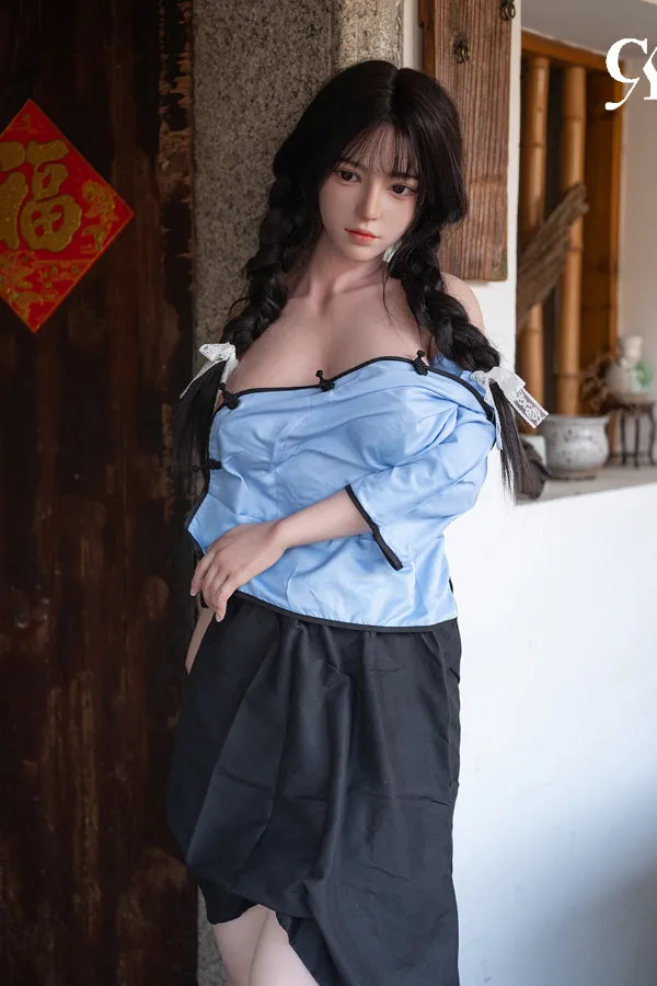 Male Sex Toys TOPCYDOLL 167cm5ft6 DCup Silicone Head Asian Sex Doll Wan Song
