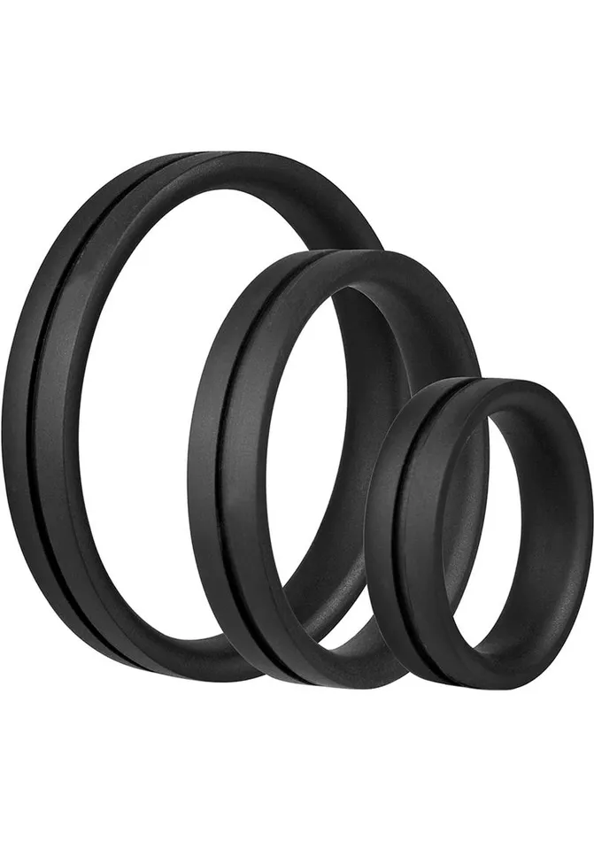 RingO Female Sex Toys Ringo Pro X3 Silicone Cock Rings Set Waterproof RingO Female Sex Toys Ringo Pro X3 Silicone Cock Rings Set Waterproof