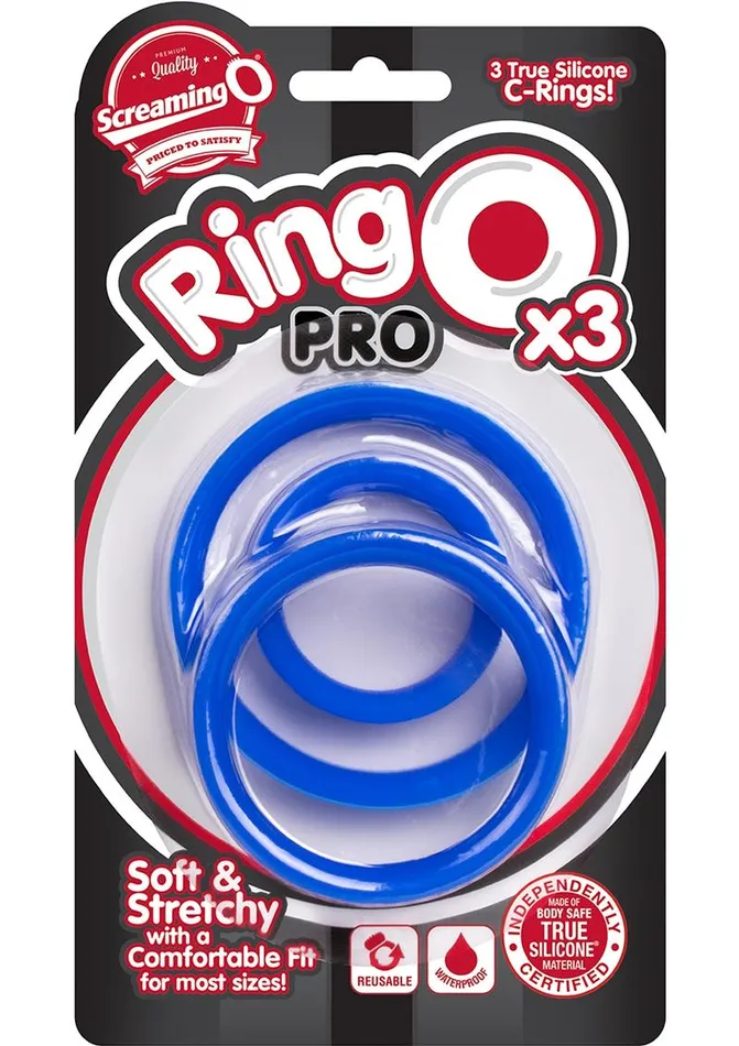 RingO Female Sex Toys Ringo Pro X3 Silicone Cock Rings Set Waterproof RingO Female Sex Toys Ringo Pro X3 Silicone Cock Rings Set Waterproof