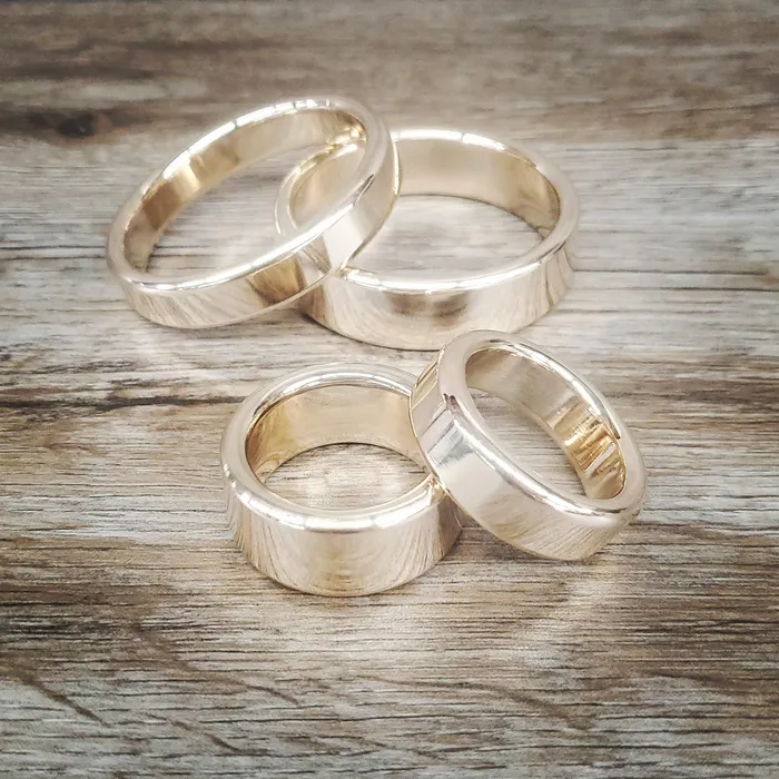Female Sex Toys ballisticmetalcom Custom Engraved Personalized Glans Rings Cockrings in Shinny Brass