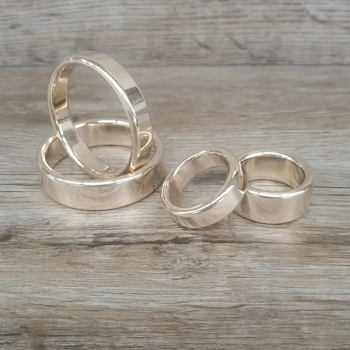 Female Sex Toys ballisticmetalcom Custom Engraved Personalized Glans Rings Cockrings in Shinny Brass
