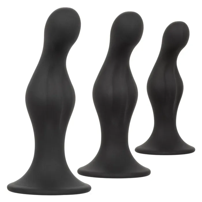 Silicone Anal Ripple Kit Black CalExotics Anal