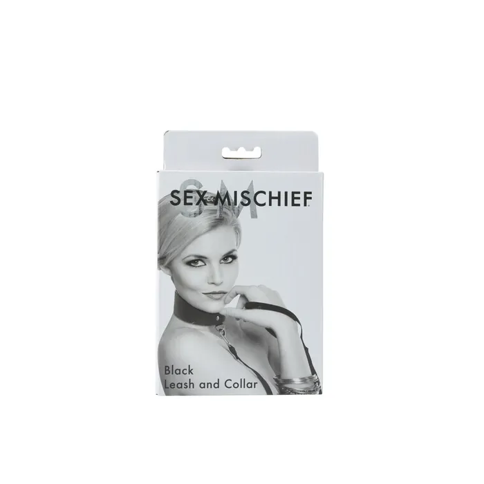 Sportsheets Anal Sex and Mischief Leash and Collar Black