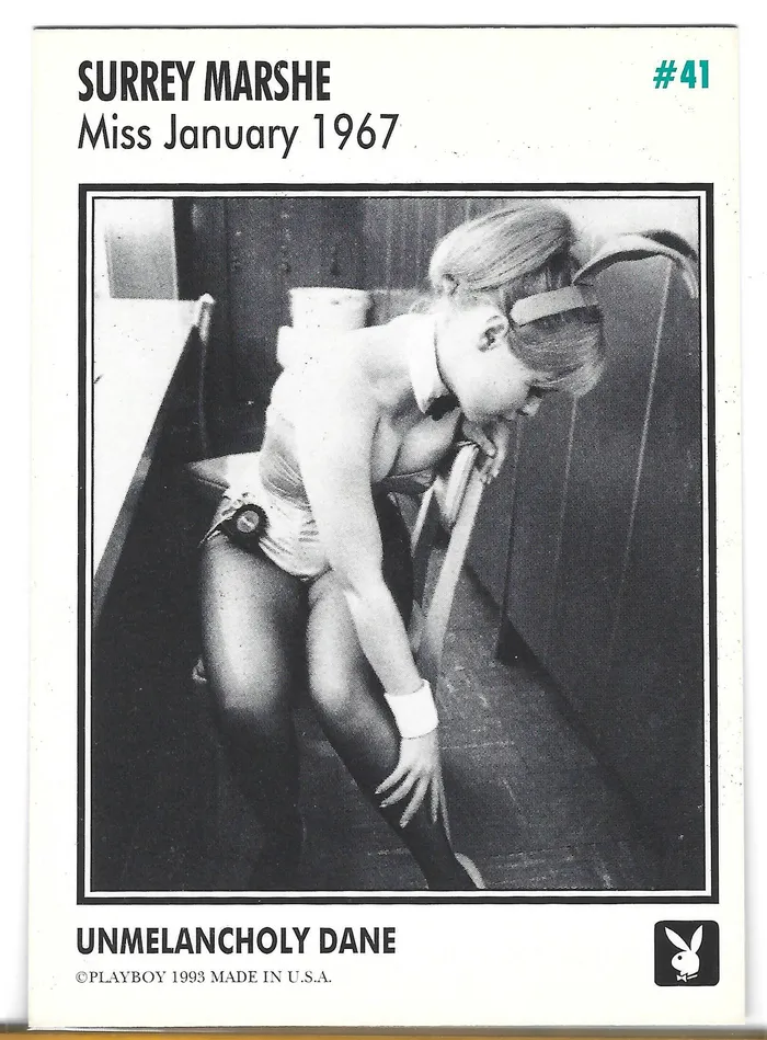 Couples Playboy January Edition Surrey Marshe Card 41 Dans Cards