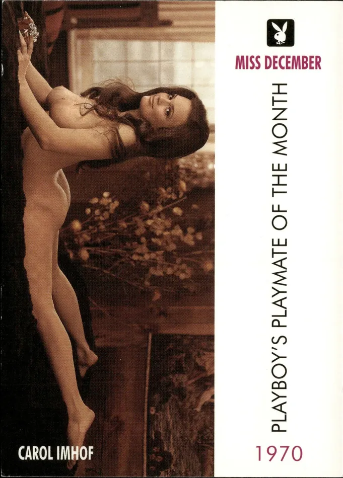 Dans Cards Couples Playboy Centerfolds December Edition Carol Imhoff Card 51 Short Printed Release