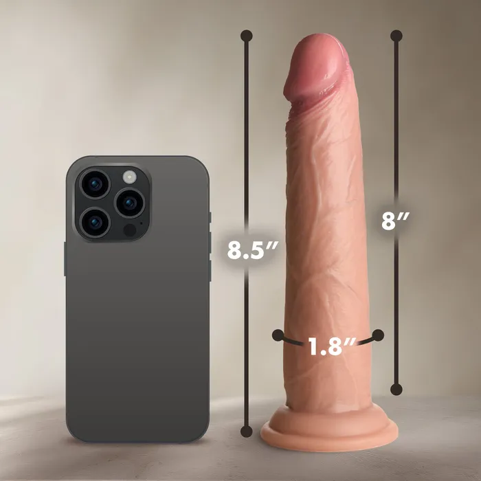 Dildos Curve Toys Real Skin Silicone Dildo 85