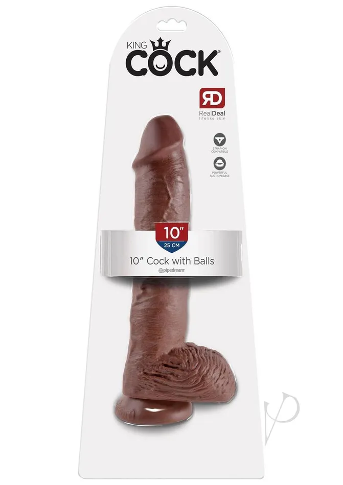 Dildos King Cock Kc 10 Cock Wballs Brown