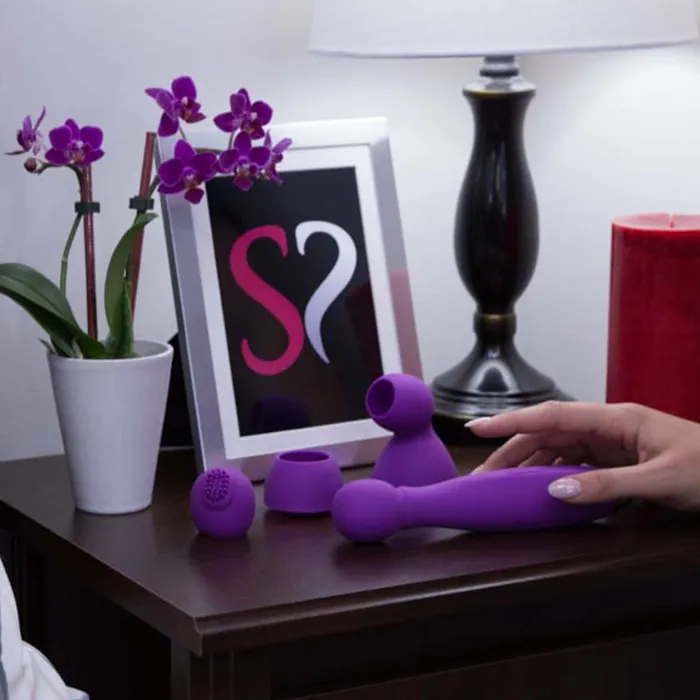 Female Sex Toys Cloud 9 Premium Health And Wellness USB Rechargeable 3 Piece Clitoral Massager Kit