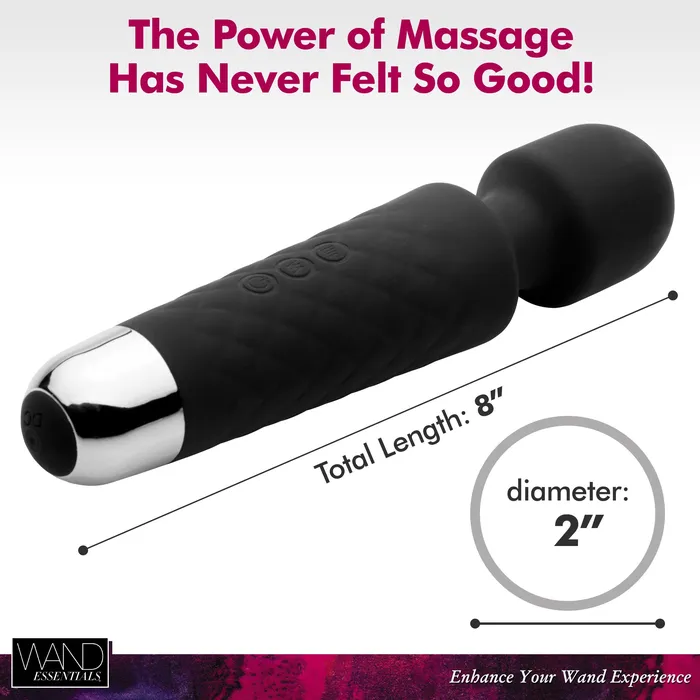 Female Sex Toys XR Brands 18x Luxury Silicone Travel Wand