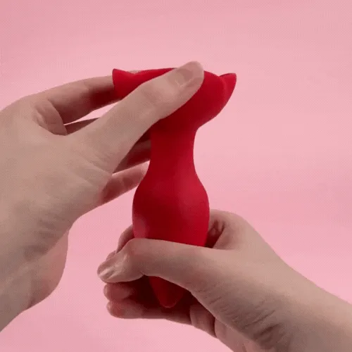 Adorime Anal Vibrating Rose Glow Butt Plug with Remote Control 39 Inch
