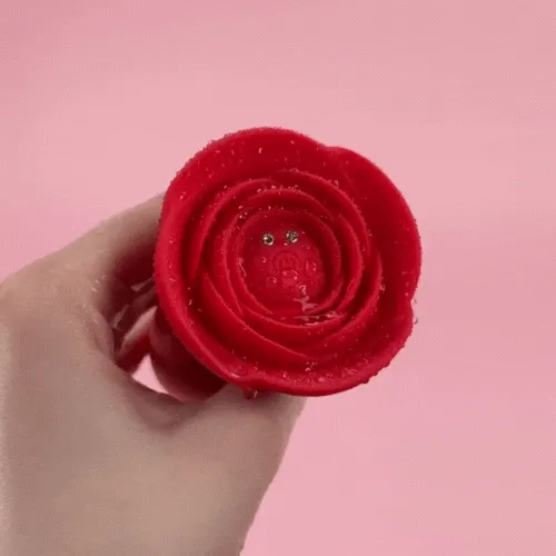 Adorime Anal Vibrating Rose Glow Butt Plug with Remote Control 39 Inch