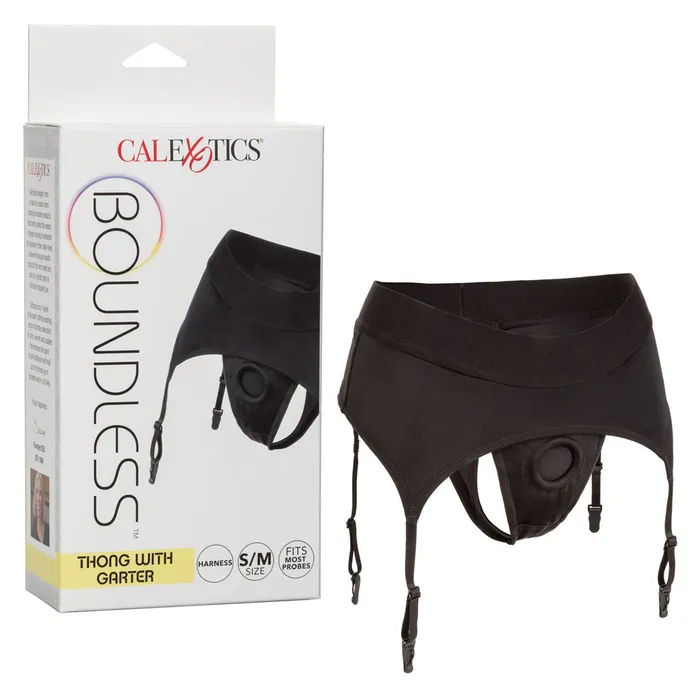 CalExotics Male Sex Toys Boundless Thong With Leg Garter