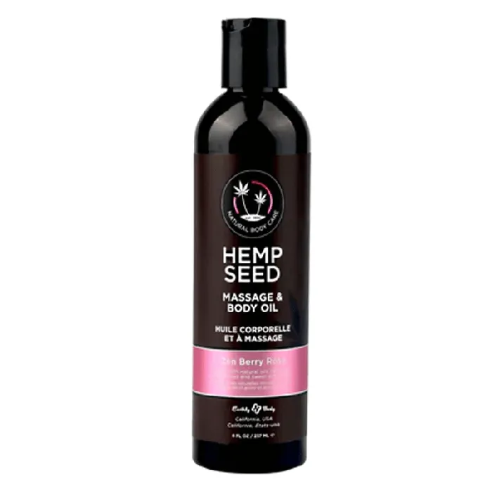 Couples Earthly Body Earthly Body Hemp Seed Massage Oil Zen Berry Rose