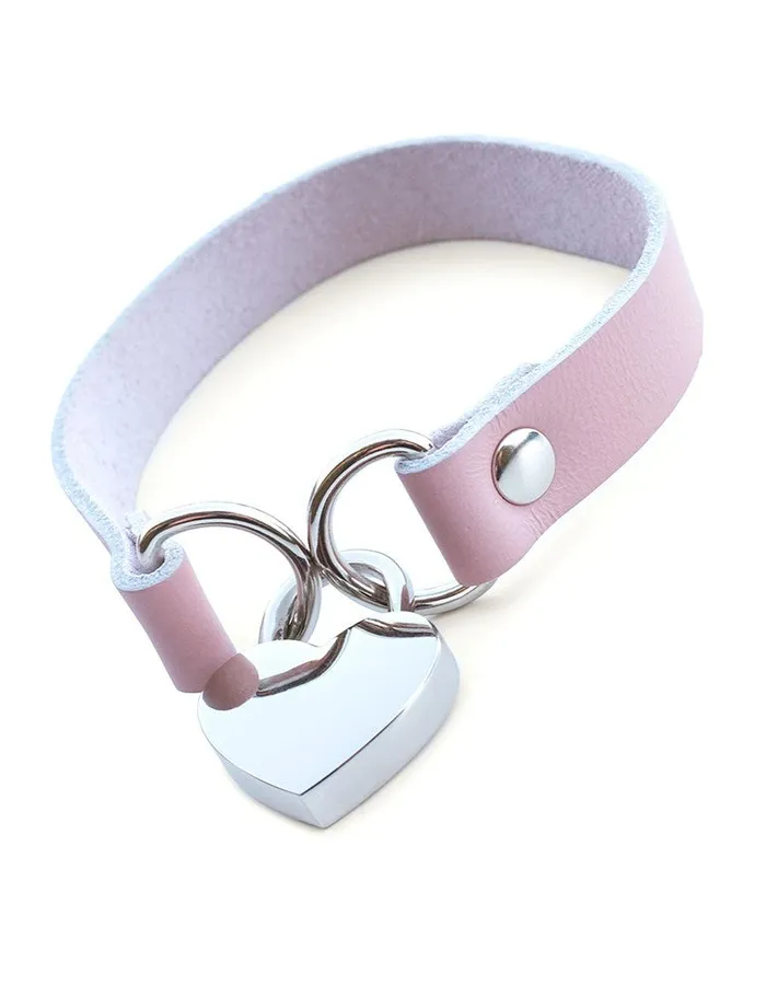Dildos Stockroom Stupid Cute Heart Lock Choker