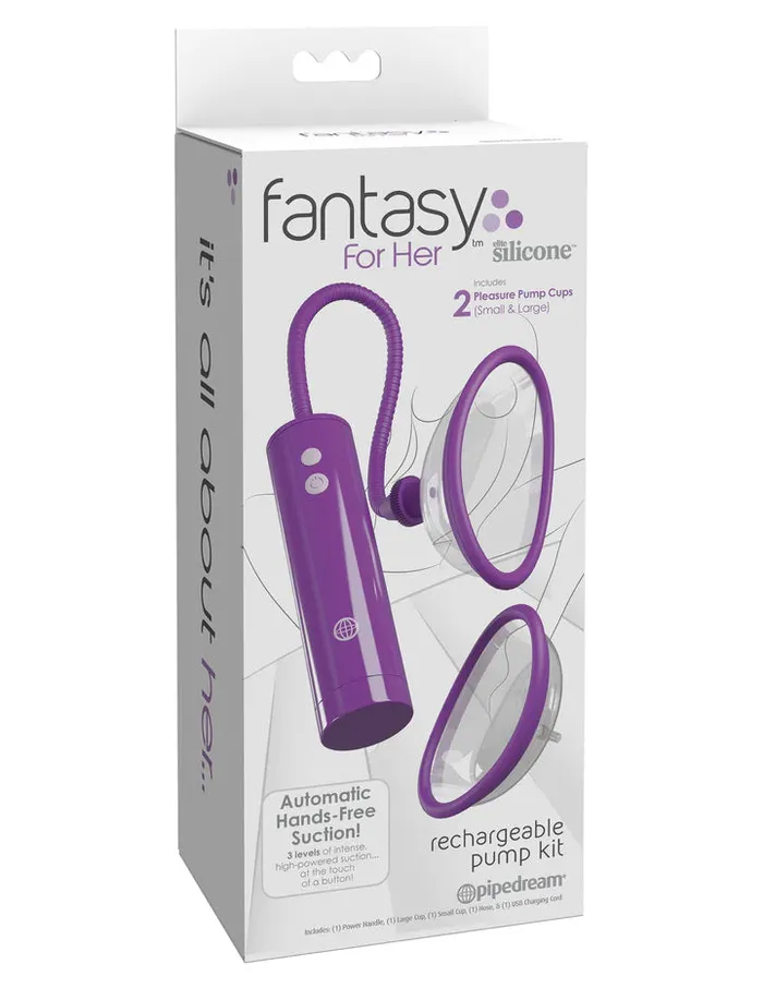 Female Sex Toys FETISH FANTASY SERIES Fantasy For Her Rechargeable Pleasure Pump Kit