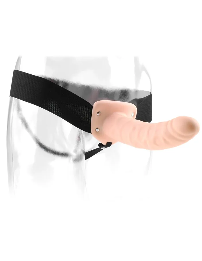 FETISH FANTASY SERIES Female Sex Toys Fetish Fantasy 8 in Hollow Strap On Flesh FETISH FANTASY SERIES Female Sex Toys Fetish Fantasy 8 in Hollow Strap On Flesh