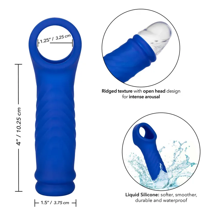 Admiral Liquid Silicone Wave Penis Extension Sleeve California Exotics Male Sex Toys