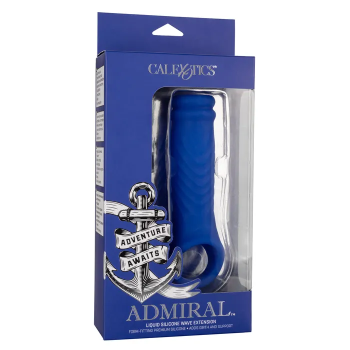 Admiral Liquid Silicone Wave Penis Extension Sleeve California Exotics Male Sex Toys