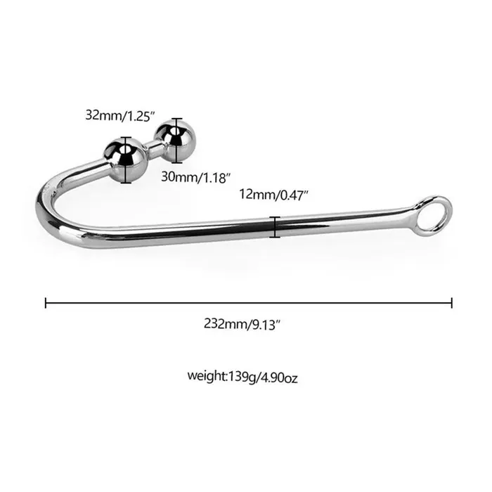 Anal Xinghaoya Premium Stainless Steel Anal Hook Toy for BDSM Game