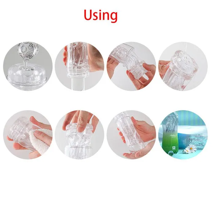 Dildos Ice Clear Advanced Male Masturbation Cup Lusty Age