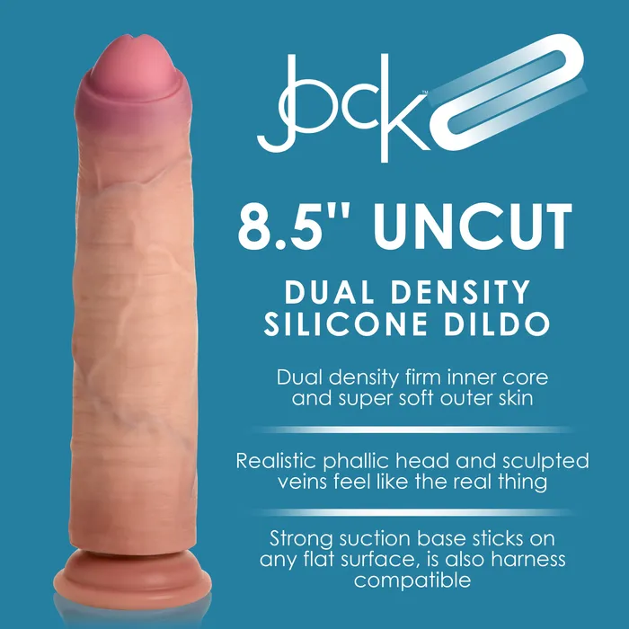 Female Sex Toys Curve Toys 85 Uncut Dual Density Silicone Dildo