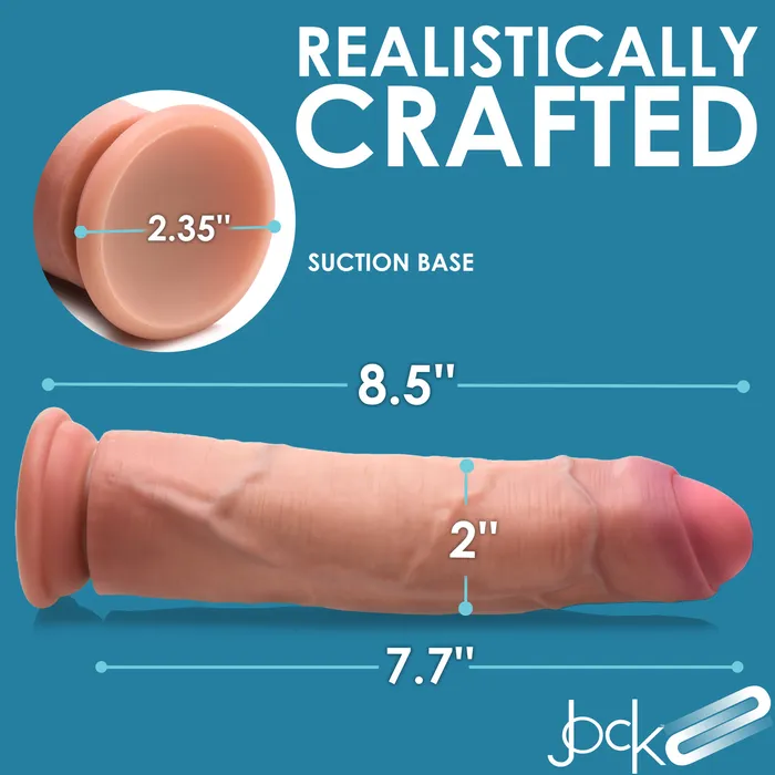 Female Sex Toys Curve Toys 85 Uncut Dual Density Silicone Dildo
