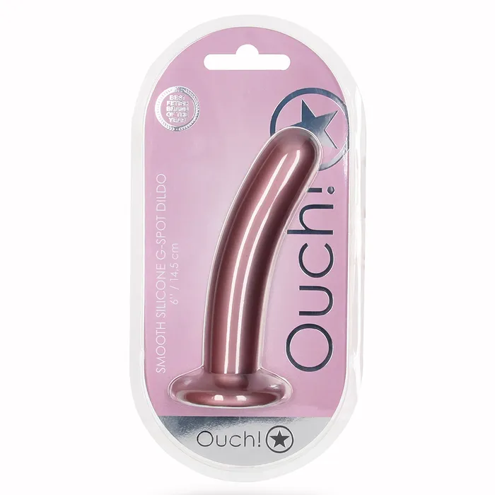 Female Sex Toys Ouch 6 Smooth Silicone GSpot Dildo With Suction Cup Shots Media