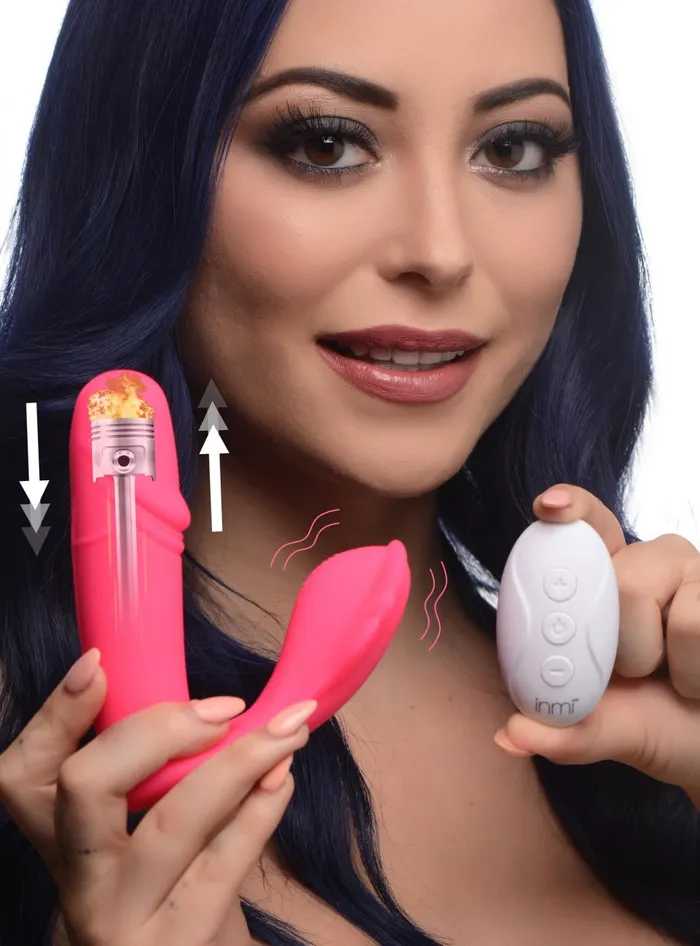 Panty Thumper 7X Thumping Silicone Vibrator with Remote Control Inmi Female Sex Toys Panty Thumper 7X Thumping Silicone Vibrator with Remote Control Inmi Female Sex Toys
