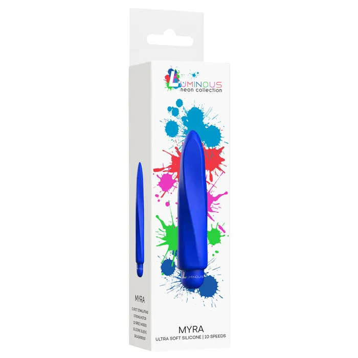 Shots Media Female Sex Toys Luminous Myra 10Speed UltraSoft Silicone Bullet Vibrator
