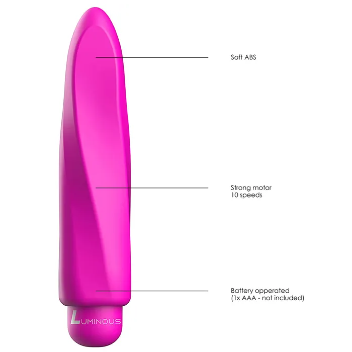 Shots Media Female Sex Toys Luminous Myra 10Speed UltraSoft Silicone Bullet Vibrator